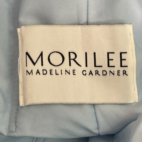 Mori Lee Women's Light Blue Bridesmaid Wedding Maxi Dress Size 10 - Picture 14 of 16